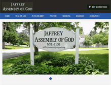 Tablet Screenshot of jaffreyassemblyofgod.org